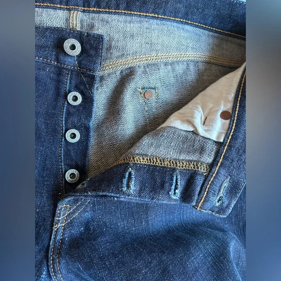 ONI DENIM 921NIXX Natural Indigo Selvedge Denim made in Japan Size 36 - Picture 2 of 13